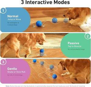 Pelotas de rebote alto automáticas para deportes al aire libre, juguetes de movimiento para perros ETPU, pelota saltarina. - Product Image 3