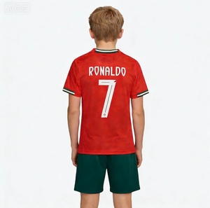Ensemble d'uniformes de football pour enfants Portugal domicile pour les matchs de la Coupe du Monde # Maillot de football n°7 - Product Image 2