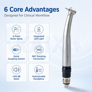 Meilleur prix, pièce à main dentaire professionnelle de précision à haute vitesse, pièce à main LED avec raccord rapide pour hôpital dentaire - Product Image 3