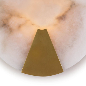 Design nordique moderne, abat-jour en pierre d'albâtre, applique murale ronde <span class=keywords><strong>pour</strong></span> couloir, <span class=keywords><strong>chambre</strong></span> à <span class=keywords><strong>coucher</strong></span>, luminaires montés en Surface - Product Image 3
