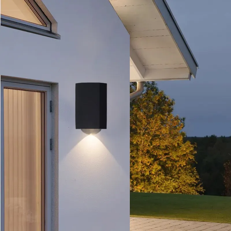 Mini applique murale LED en cuivre étanche pour l'extérieur, jardin, cour, maison, paysage moderne