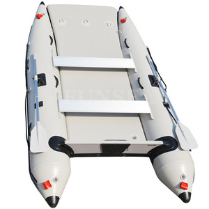 FUNSEA IC335, Yate Deportivo Catamarán con Casco de Fibra de Vidrio, PVC e Hypalon, Bote Inflable de Pesca, Diseño Thunder Cat, para 4 Personas, para Deriva - Product Image 3