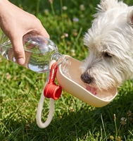 Bouteille d'eau pliable portable professionnelle pour animaux de compagnie, en silicone, pour la promenade des chiens et des chats