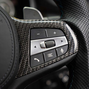 Con pulsante riscaldato in fibra di carbonio copertura centrale per <span class=keywords><strong>BMW</strong></span> <span class=keywords><strong>G11</strong></span> G12 G20 m30 M3 G80 G81 M4 G82 M2 G87 F95 F96 F97 - Product Image 4