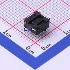 TS665TP 160gf Tactile Switch SMD Switch Single Pole Single Throw Round Button 1.6N Vertical Mount - Product Image 2