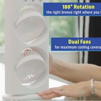 Ventilateur de climatisation électrique portable et compact pour garage, voiture, extérieur, camping-car et hôtel
