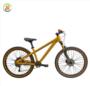 Bicicletta da Montagna Monovelocità Completa <span class=keywords><strong>AM</strong></span> Fuoristrada, Assemblaggio Fai-da-Te, Bici da Strada con Doppio Freno a Disco, Telaio Drop-bar, Sospensione Anteriore - Product Image 1