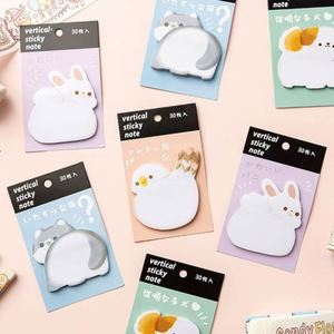 Animal Series <b>Memo</b> <b>Pads</b> Cute Shaped Sticky Notes High Adhesion for Leaving Messages Essential Stationery for Students for - Product Image 6