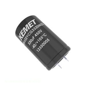 Distribuidor Autorizado, Condensador de Aluminio de 330 uF, Tipo SNAP-IN, 105C, Orificio Pasante, ALA8AD331DC450 - Product Image 1