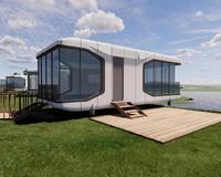 Casa Capsula Intelligente con Controllo Smart, Casa Modulare Prefabbricata di Lusso per Siti Turistici in Montagna e Foreste