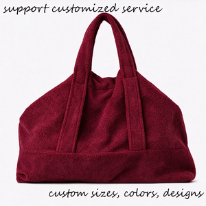 Bolsa de Mano Personalizada de Lujo, Gran Capacidad, Estilo Bohemio, Bordada, de Tela de Rizo para Mujer - Product Image 6