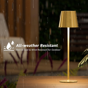 Lampes de table tactiles d'extérieur, lampe de bureau moderne pour chambre à coucher, lampe de table sans fil rechargeable pour bar et restaurant avec port de charge USB - Product Image 4