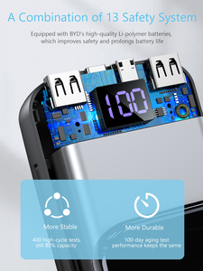 <span class=keywords><strong>Meilleures</strong></span> ventes 2025 – Batterie externe portable ultra-mince haute capacité 20000 mAh avec câble intégré et double port USB 20W à charge rapide <span class=keywords><strong>pour</strong></span> l'extérieur - Product Image 4