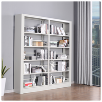 Étagère à livres en métal moderne, support de rangement pour magazines et périodiques, grande capacité et design durable pour la maison, le bureau, l'école, la bibliothèque
