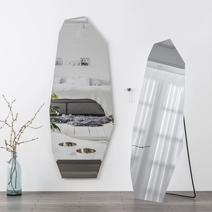 <span class=keywords><strong>Espejo</strong></span> asimétrico de <span class=keywords><strong>cuerpo</strong></span> completo <span class=keywords><strong>Espejo</strong></span> irregular de pie decorativo sin marco nórdico de alta calidad con borde <span class=keywords><strong>biselado</strong></span> - Product Image 2