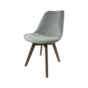Chaises de salle à manger scandinaves avec coussin supérieur convertible, meubles de maison nordiques, pieds en bois, matériau en tissu contemporain, Zehao - Product Image 5