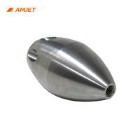 Buse de fusée AMJET avec flux d'eau concentré vers l'arrière pour générer une poussée maximale pour la propulsion de pipelines longue distance