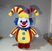 Vente directe d'usine Funtoys : Costume de mascotte gonflable en peluche de clown, poupée en peluche pour marque OEM
