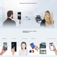 All-in-one Facial Recognition Access Control Terminal Two-way Video Calling IP66 Waterproof Remote Door Unlocking Via Mobile App
