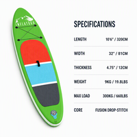 Planche de SUP gonflable durable InflaToGo en gros avec sac de transport pour le surf, le lac, l'océan et les sports nautiques