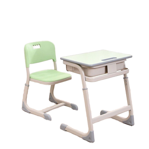 Silla <span class=keywords><strong>de</strong></span> Escritorio para Estudiantes con Altura Ajustable, Muebles Escolares Cómodos, Juego <span class=keywords><strong>de</strong></span> Escritorio <span class=keywords><strong>y</strong></span> Silla Escolar <span class=keywords><strong>de</strong></span> Metal - Product Image 1