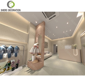 Boutiques Baby Shop Interior Design Custom Durable Clothing Display Cabinet Garment Stand For Kids Clothing Shop Furniture - Product Image 5