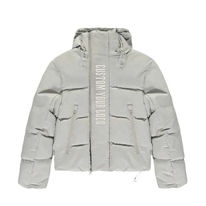 Coupe-vent à capuche grande taille personnalisé, <span class=keywords><strong>veste</strong></span> <span class=keywords><strong>trapstar</strong></span> courte et épaisse en fourrure d'<span class=keywords><strong>hiver</strong></span> pour hommes - Product Image 2