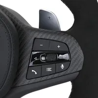 Volant chauffant noir pour BMW G20 G30 G21 G22 G23 320i 325i 330i 2019 2020 2023 volant en daim