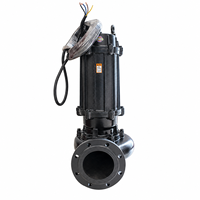 Pompe submersible électrique WQ pour eaux usées 11KW 380V 220V en fonte, anti-colmatage, haute pression, raccord à bride pour levage des eaux usées