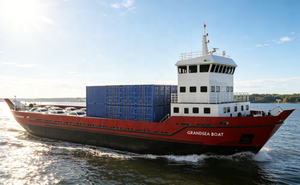 Bateaux-barges en acier Grandsea <span class=keywords><strong>de</strong></span> 36 m, navires <span class=keywords><strong>de</strong></span> chargement, navires <span class=keywords><strong>de</strong></span> <span class=keywords><strong>transport</strong></span> <span class=keywords><strong>de</strong></span> voitures RoRo - Product Image 2