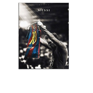 2025 nuevo AY fútbol deporte estrella Lionel <span class=keywords><strong>Messi</strong></span> Retro póster impresiones jugador de fútbol lienzo pintura pared arte imagen Cuadros hogar - Product Image 1