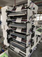 Máquina Automática de Impresión Flexográfica y Troquelado para Etiquetas de Vasos de Papel, con 2, 3 y 4 Colores UV, para Rollos Grandes de Papel Web