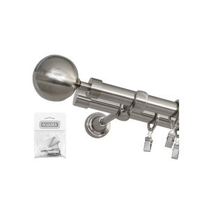 Juego Completo de Riel de Techo Deslizante de PVC Doble Bojanek para Cortinas del Hogar, Riel Duradero, Rodillos Suaves, Accesorios de Fijación Completos - Product Image 1