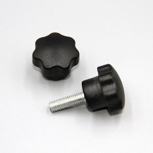 Poignée et bouton en plastique noir de 25 mm pour machine-outil avec design contemporain - Product Image 1