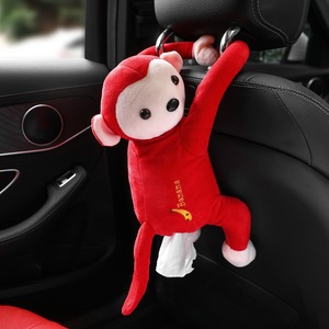 Animal de peluche mono de peluche muñeca coche tejido titular