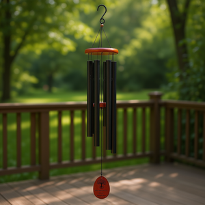 Carillons éoliens commémoratifs en aluminium de 41 pouces à son profond, ornements de jardin, décorations suspendues d'extérieur - Product Image 2