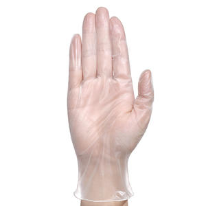 Gants jetables transparents en PVC sans poudre, 25cm, fins, pour l'alimentation, la beauté, les soins capillaires, utilisation sécurisée, 100 paires, couleur unie - Product Image 3