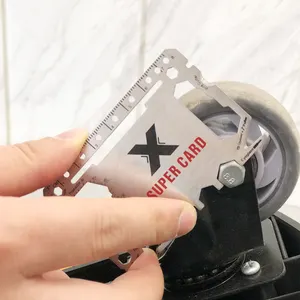 कस्टम विकल्प गर्म गैजेट स्टेनलेस स्टील कार्ड उपकरण जेब अस्तित्व उपकरण बहु उपकरण व्यापार कार्ड