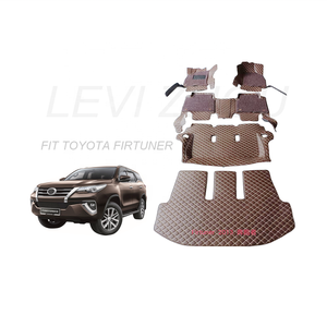 Alfombrillas de cuero para coche, accesorio personalizado de alta calidad, 7D, respetuoso con el medio ambiente, PU/PVC, para Toyota Firtuner 2013, 2018, 2020, 2022, <span class=keywords><strong>2023</strong></span> - Product Image 1