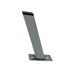 Furniture <b>Leg</b> Flat Tube Slanted Silver Gray Cold Rolled Steel Heavy Duty <b>For</b> <b>Sofa</b> Tv Cabinet Kitchen Bathroom Vanities - Product Image 3