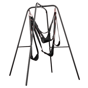 Columpio Sexual de Lujo de Terciopelo/Hierro/Aleación/Cinta con Esposas, Juguetes Seguros para S&M, BDSM, Fetichismo y Bondage, 100% Impermeable, Negro - Product Image 3