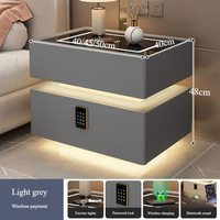 2025New Style lampe à induction chargeur sans fil trois couleurs lampe serrure à combinaison Bluetooth haut-parleur noir Table de chevet