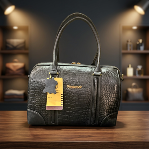 Personalized Genuine Leather Unisex Casual Tote Bags Fashion Waterproof <b>Large</b> Capacity Party Zipper Closure - Product Image 3