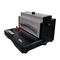 Relieuse électrique à double fil 220V 8707, relieuse à fil métallique pour carnets, spirale, double fil, relieuse à boucle O