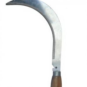 มีดตัดปาล์ม น้ำมันปาล์ม เครื่องมือเก็บเกี่ยวปาล์ม ตัดแต่งกิ่งไม้ ใบมีดขัดเงา ขนาด 13 นิ้ว ด้ามไม้และพลาสติก หลายสี - Product Image 1