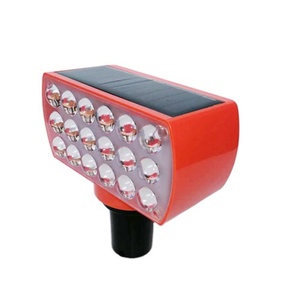 Luz de Advertencia Estroboscópica LED Magnética con Energía Solar, Luces de Emergencia Rojas y Azules, Luces Intermitentes para Carreteras - Product Image 1
