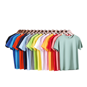 Camisetas de Cuello Redondo para Hombre, Personalizadas al por Mayor, de Gran Tamaño, 200 Gramos, de Algodón, Estilo Urbano, Deportivo, Vintage, Bordadas, Lisas - Product Image 1