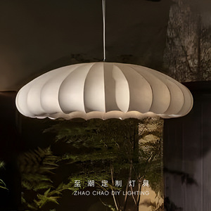 Lampe suspendue Zhao Chao Diy, ronde, blanche, E27 LED, protection des yeux, pour restaurant, salon de thé - Product Image 2