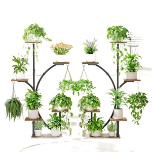 Robuster Eisen-Blumenständer, Umweltfreundlich, Modern, Mehrstöckig, Platzsparend, 3-6 Liter Kapazität für Innenbereich, Hotel, Wohnzimmer, Balkon - Product Image 5