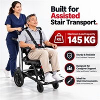 Fauteuil roulant électrique pour escalades avec frein électromagnétique, pliable, pour personnes âgées et handicapées